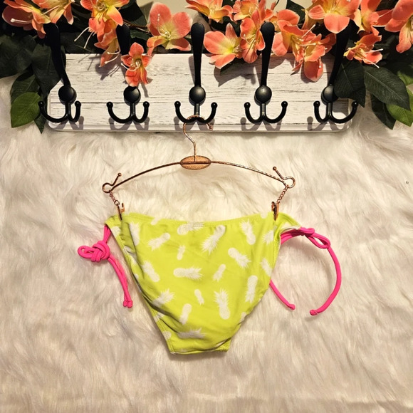 G21 Pineapple Print String Bikini Bottoms - Picture 2 of 4